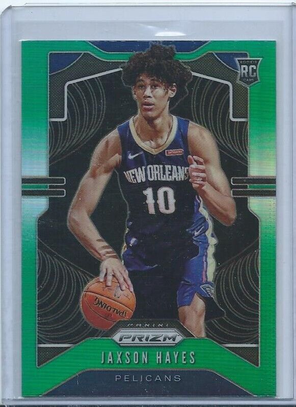 JAXSON HAYES 2019-20 PANINI PRIZM GREEN PRIZMS RC #254