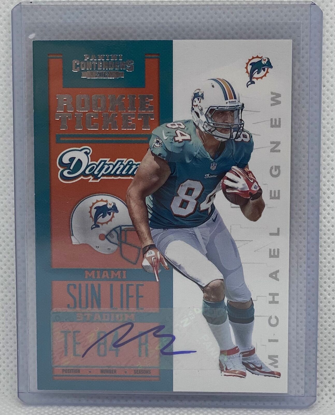 MICHAEL EGNEW 2012 CONTENDERS ROOKIE TICKET SP VARIATION AUTO RC #226