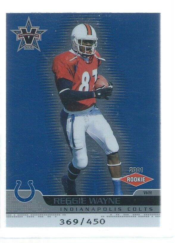 REGGIE WAYNE 2001 PACIFIC VANGUARD ROOKIE RC #D 369/450