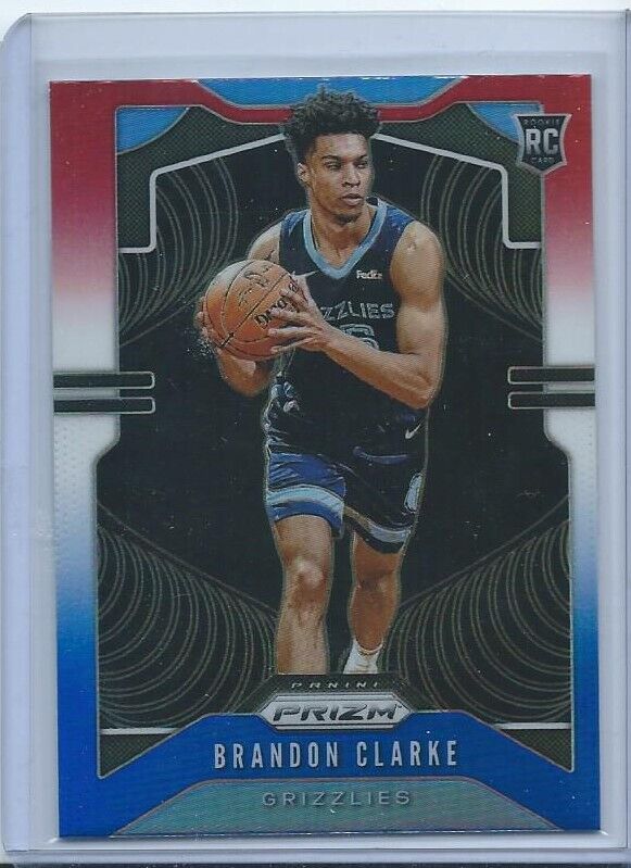 BRANDON CLARKE 2019-20 PANINI PRIZM RED WHITE BLUE PRIZMS RC #266