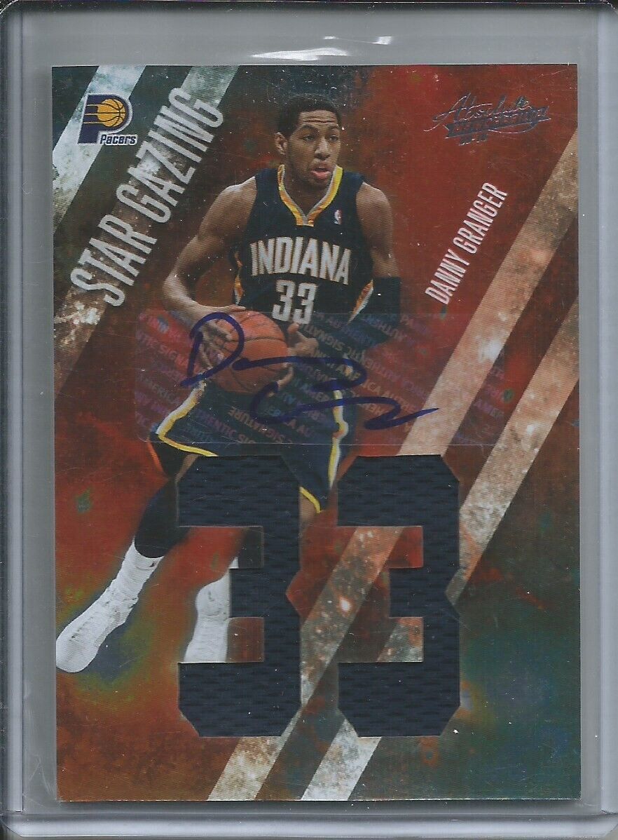 DANNY GRANGER 2010-11 PANINI ABSOLUTE STAR GAZING JERSEY AUTO #D 9/25