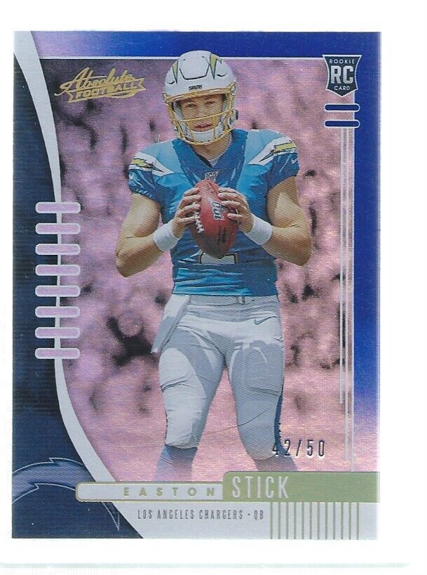 EASTON STICK 2019 PANINI ABSOLUTE BLUE ROOKIE RC #D 42/50