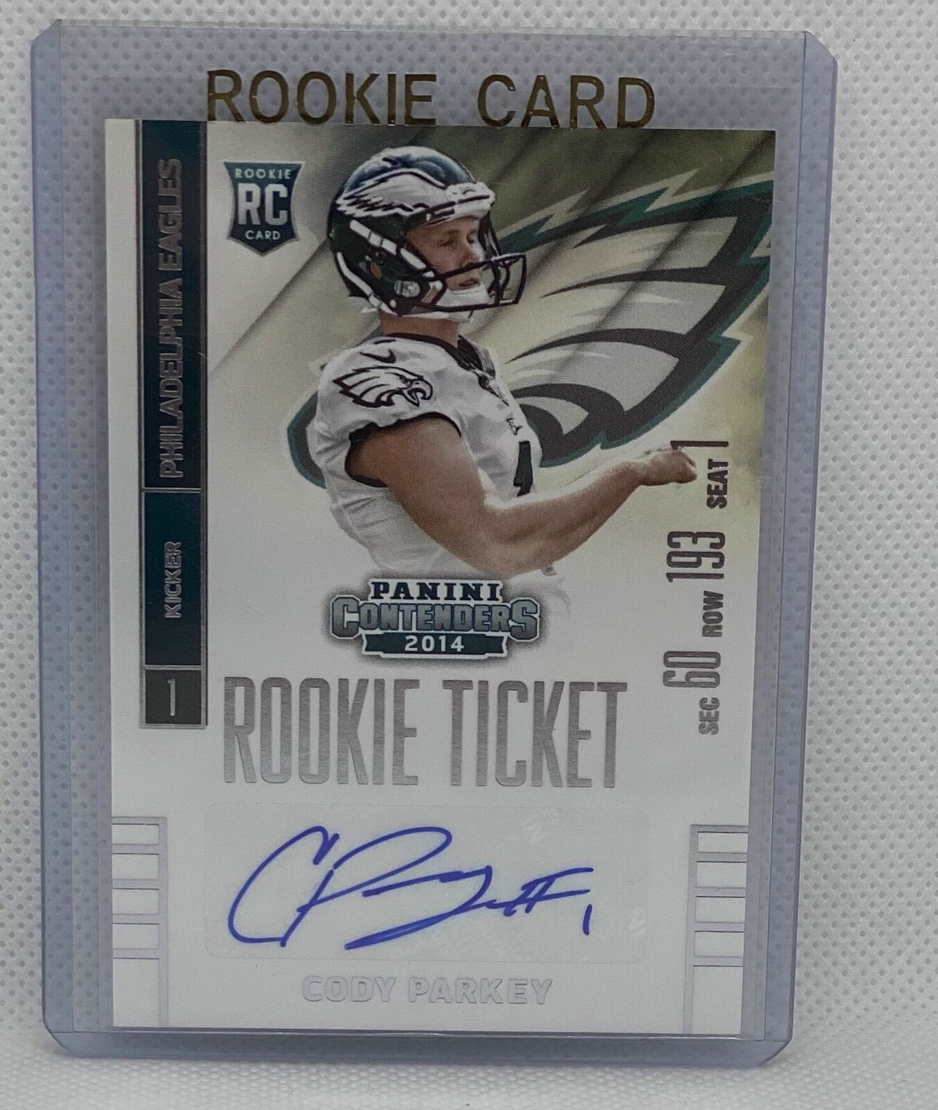 CODY PARKEY 2014 PANINI CONTENDERS ROOKIE TICKET AUTO RC #245