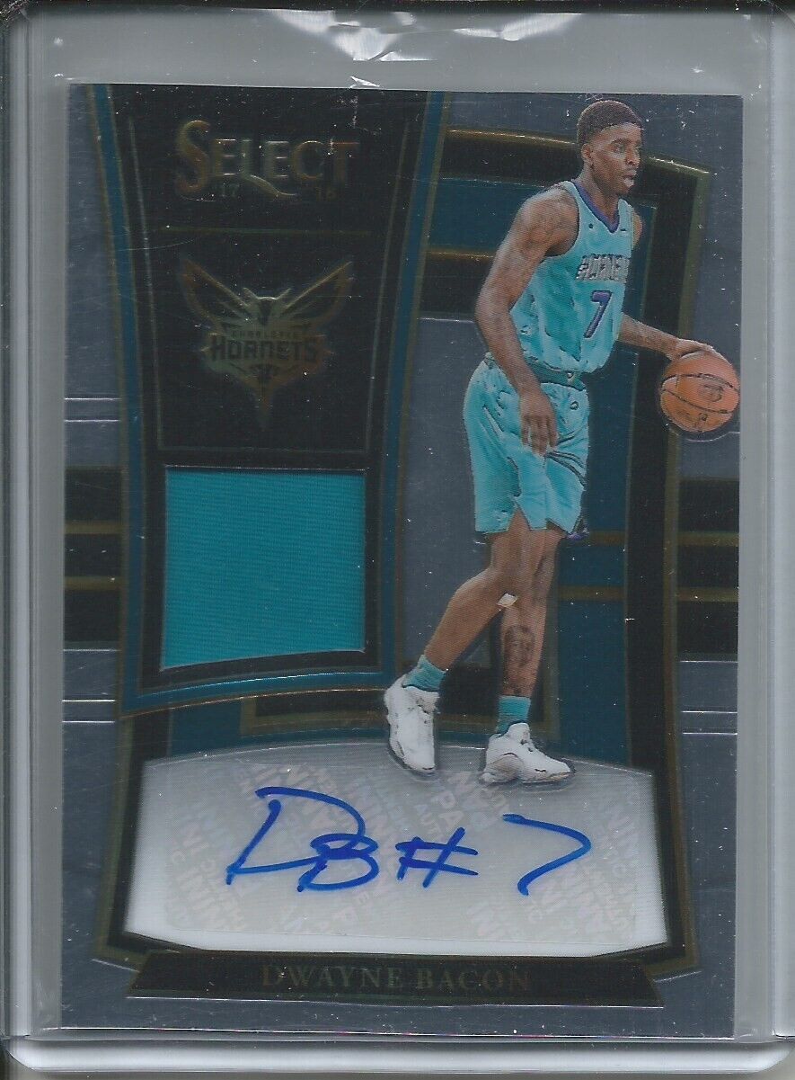 DWAYNE BACON 2017-18 PANINI SELECT ROOKIE JERSEY AUTO #D 36/199 RC