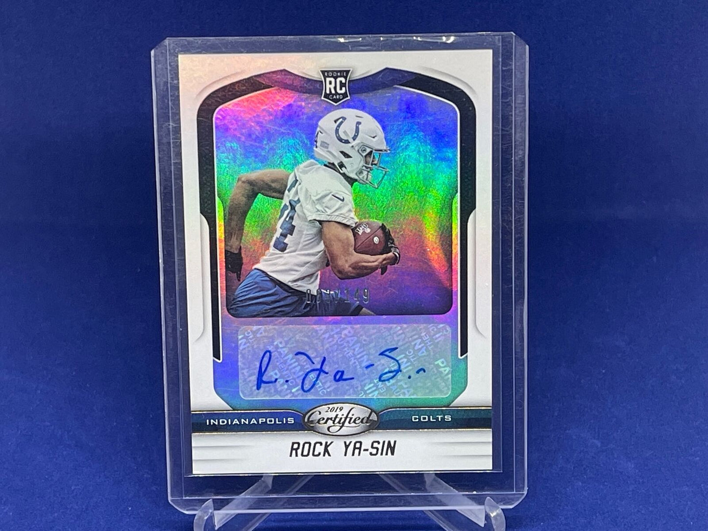 ROCK YA-SIN 2019 PANINI CERTIFIED ROOKIE AUTOGRAPH AUTO RC #D 63/149