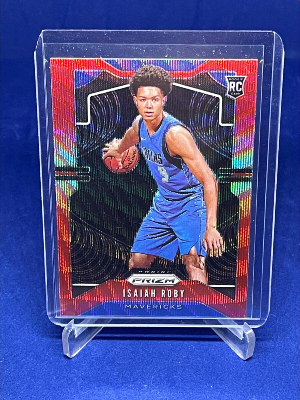 ISAIAH ROBY 2019-20 PANINI PRIZM RED RUBY WAVE PRIZM ROOKIE RC # 283