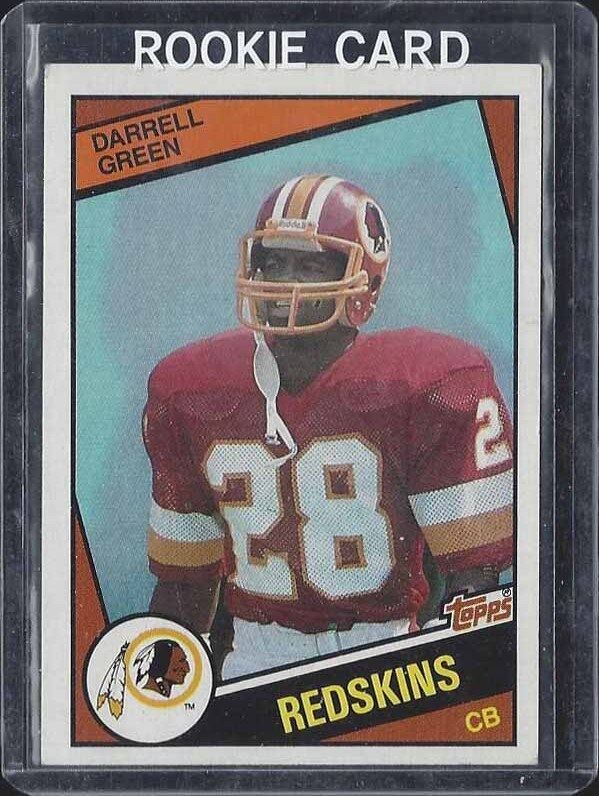 DARRELL GREEN 1984 TOPPS REDSKINS TRUE ROOKIE RC #380