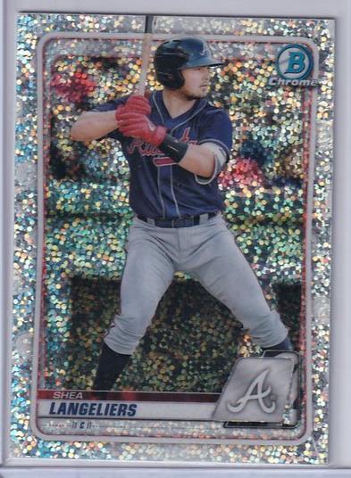 SHEA LANGELIERS 2020 BOWMAN CHROME PROSPECT SPECKLE SPARKLE REFRACTOR BD-183