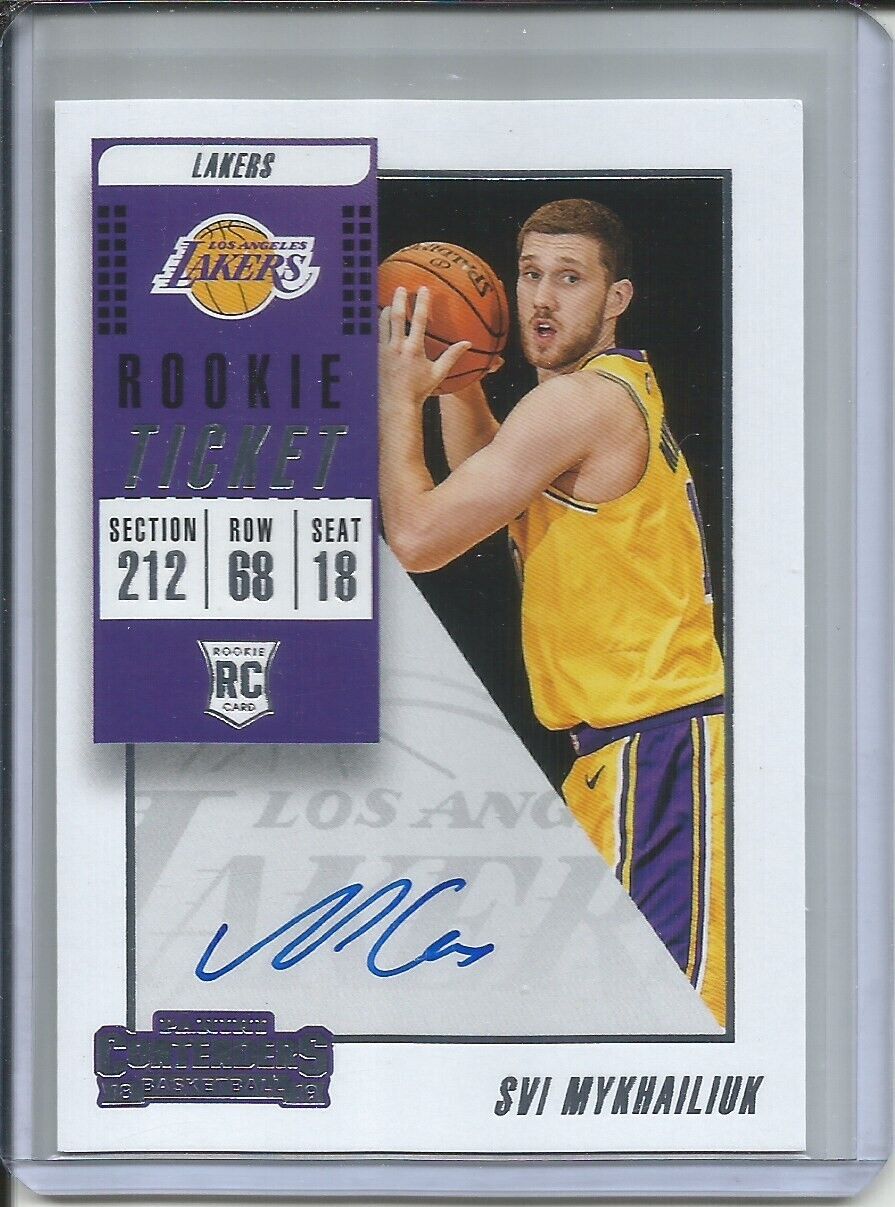 SVI MYHAILIUK 2018-19 PANINI CONTENDERS ROOKIE TICKET AUTO ON CARD RC