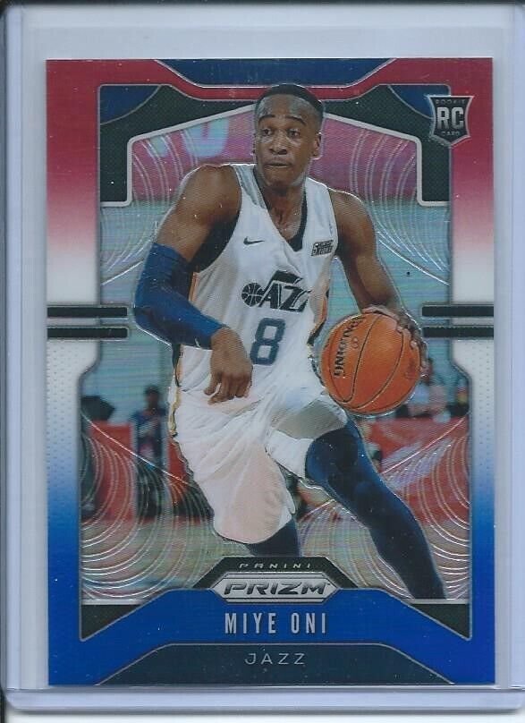 MIYE ONI 2019-20 PANINI PRIZM RED WHITE BLUE PRIZMS RC #300