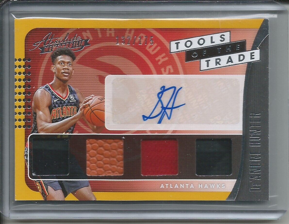 DEANDRE HUNTER 2019-20ABSOLUTE TOOLS OF THE TRADE QUAD PATCH AUTO ROOKIE RC /175