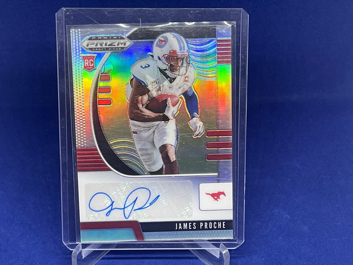 JAMES PROCHE 2020 PANINI PRIZM DRAFT PICKS SILVER PRIZM AUTO RC # 232