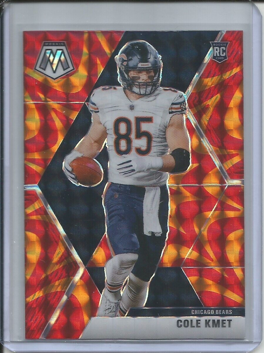 COLE KMET 2019-20 PANINI MOSAIC REACTIVE ORANGE PRIZM ROOKIE RC BEARS
