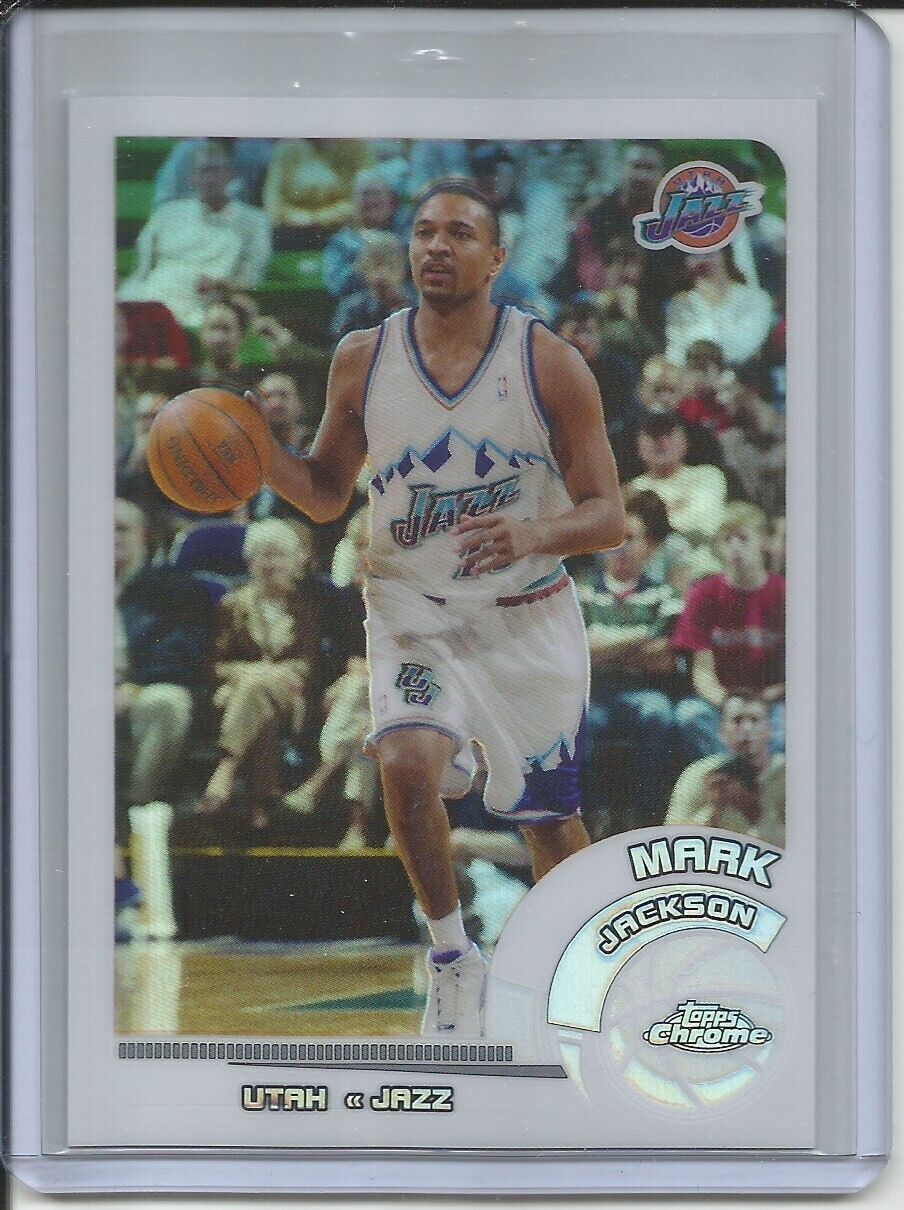 MARK JACKSON 2002-03 TOPPS CHROME WHITE REFRACTOR #D 28/249