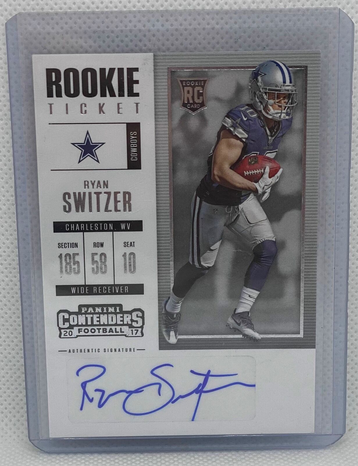 RYAN SWITZER 2017 PANINI CONTENDERS ROOKIE TICKET AUTO RC #112