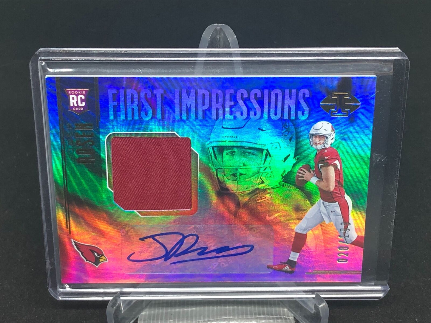 JOSH ROSEN 2018 PANINI ILLUSIONS JERSEY AUTO RC #D 28/199