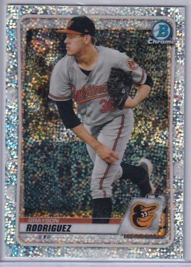 GRAYSON RODRIGUEZ 2020 BOWMAN CHROME PROSPECT SPECKLE SPARKLE REFRACTOR BD-191