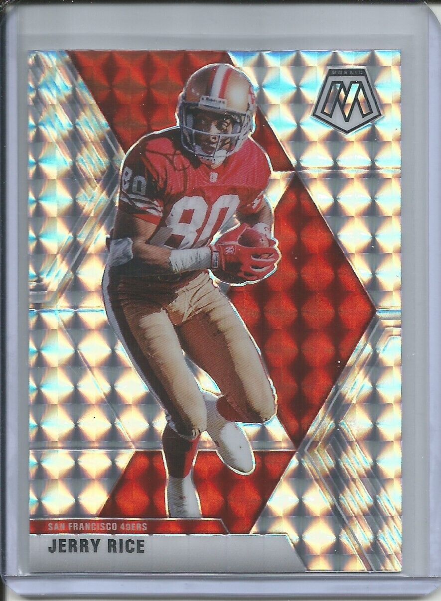 JERRY RICE 2019-20 PANINI MOSAIC SILVER MOSAIC PRIZM 49ERS