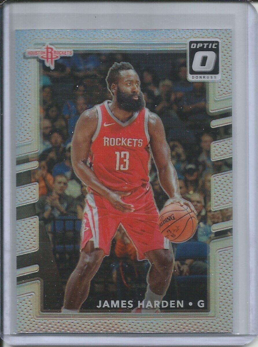 JAMES HARDEN 2017-18 PANINI DONRUSS OPTIC SILVER HOLO PRIZM ROCKETS
