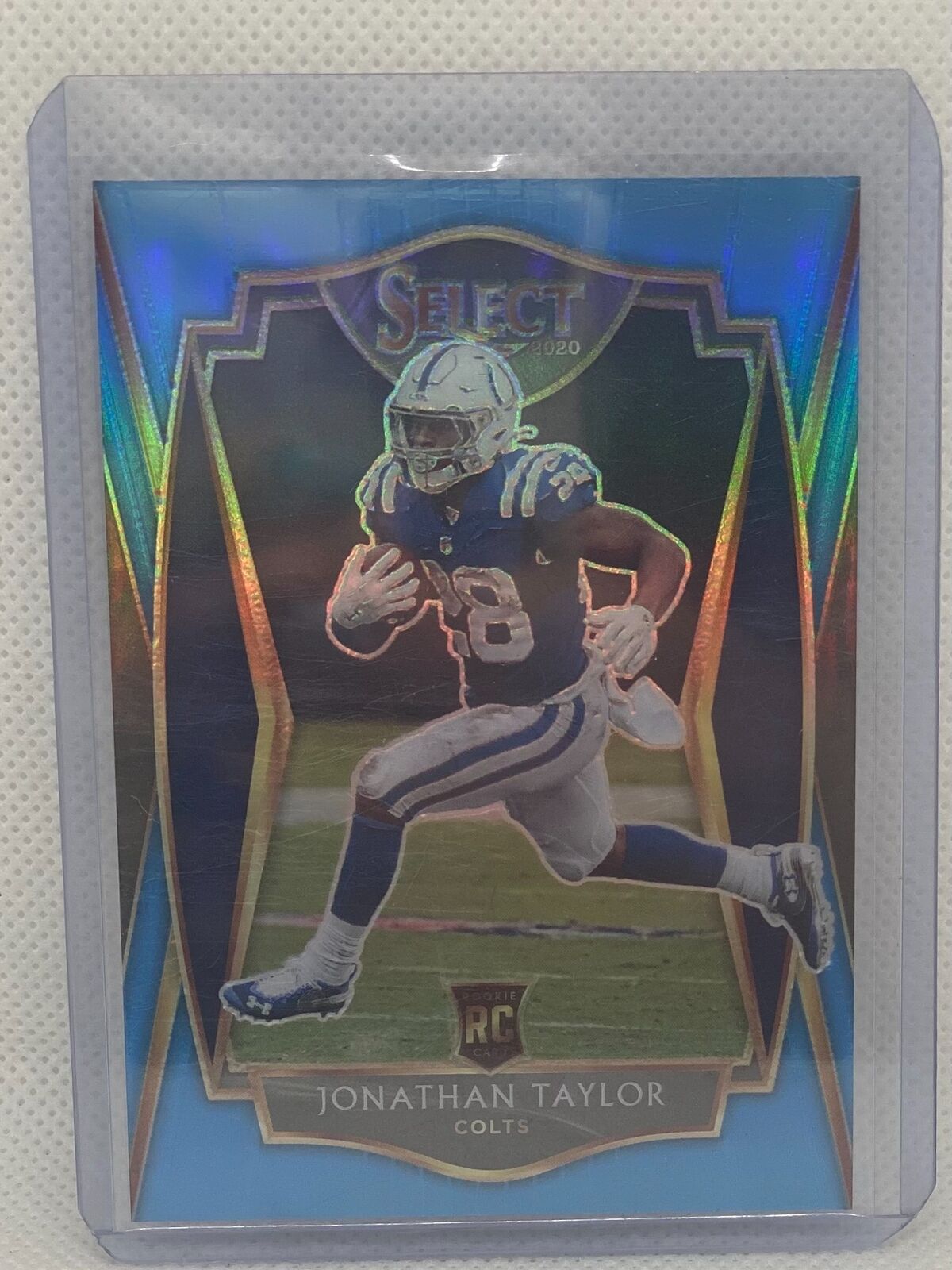 JONATHAN TAYLOR 2020 PANINI SELECT LIGHT BLUE PRIZM PREMIERE LEVEL RC #D 81/99
