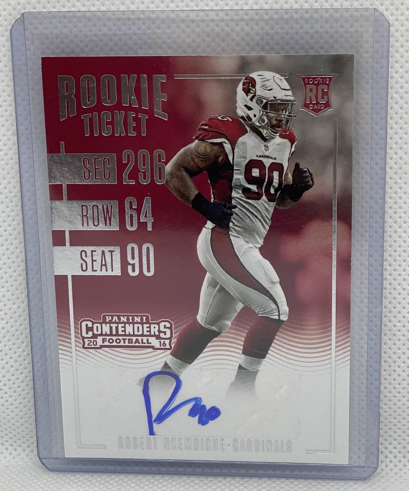 ROBERT NKEMDICHE 2016 PANINI CONTENDERS ROOKIE TICKET AUTO RC #195