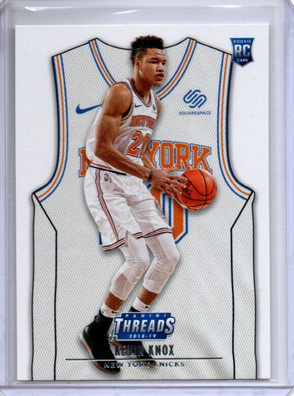 KEVIN KNOX 2018-19 PANINI THREADS WHITE JERSEY TRUE ROOKIE RC #185
