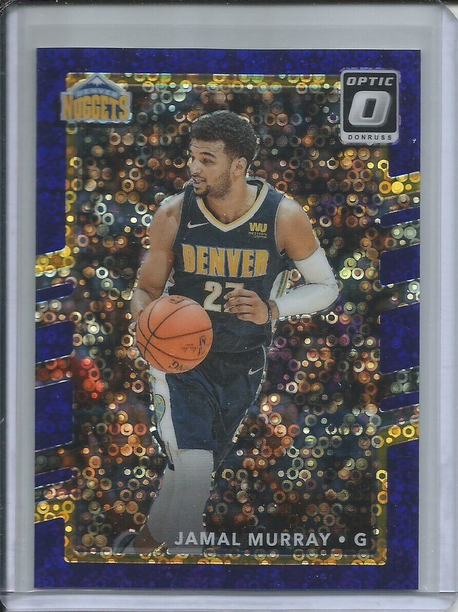 JAMAL MURRAY 2017-18 PANINI OPTIC FASTBREAK PURPLE HOLO PRIZM #D 93/155 NUGGETS