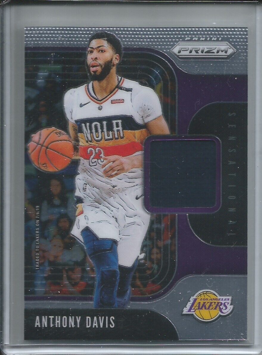 ANTHONY DAVIS 2019-20 PANINI PRIZM SENSATIONAL SWATCH RELIC JERSEY