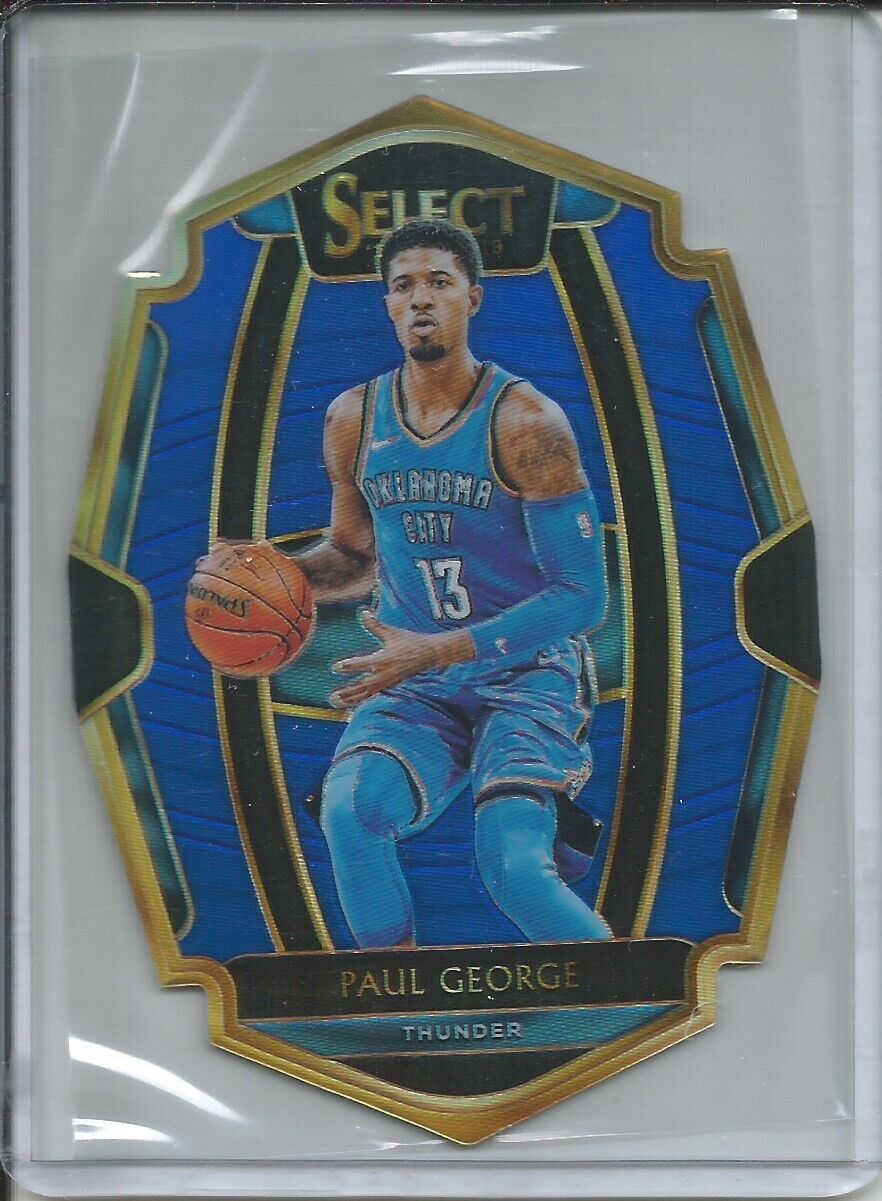 PAUL GEORGE 2018-19 PANINI SELECT PREMIER LEVEL BLUE DIE CUT PRIZM #D 80/249