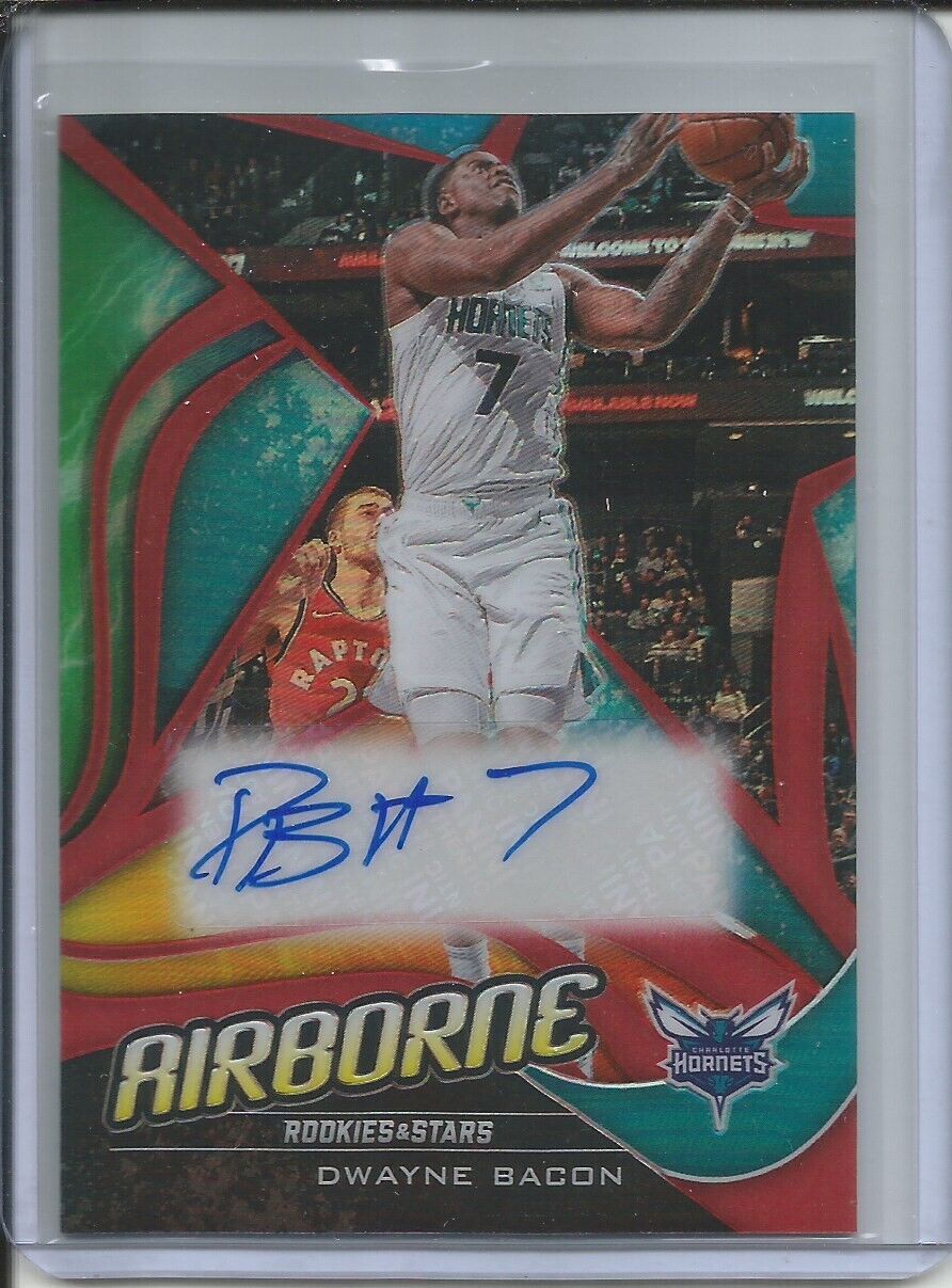 DWAYNE BACON 2019-20 PANINI CHRONICLES AIRBORNE HOLO PRIZM AUTO