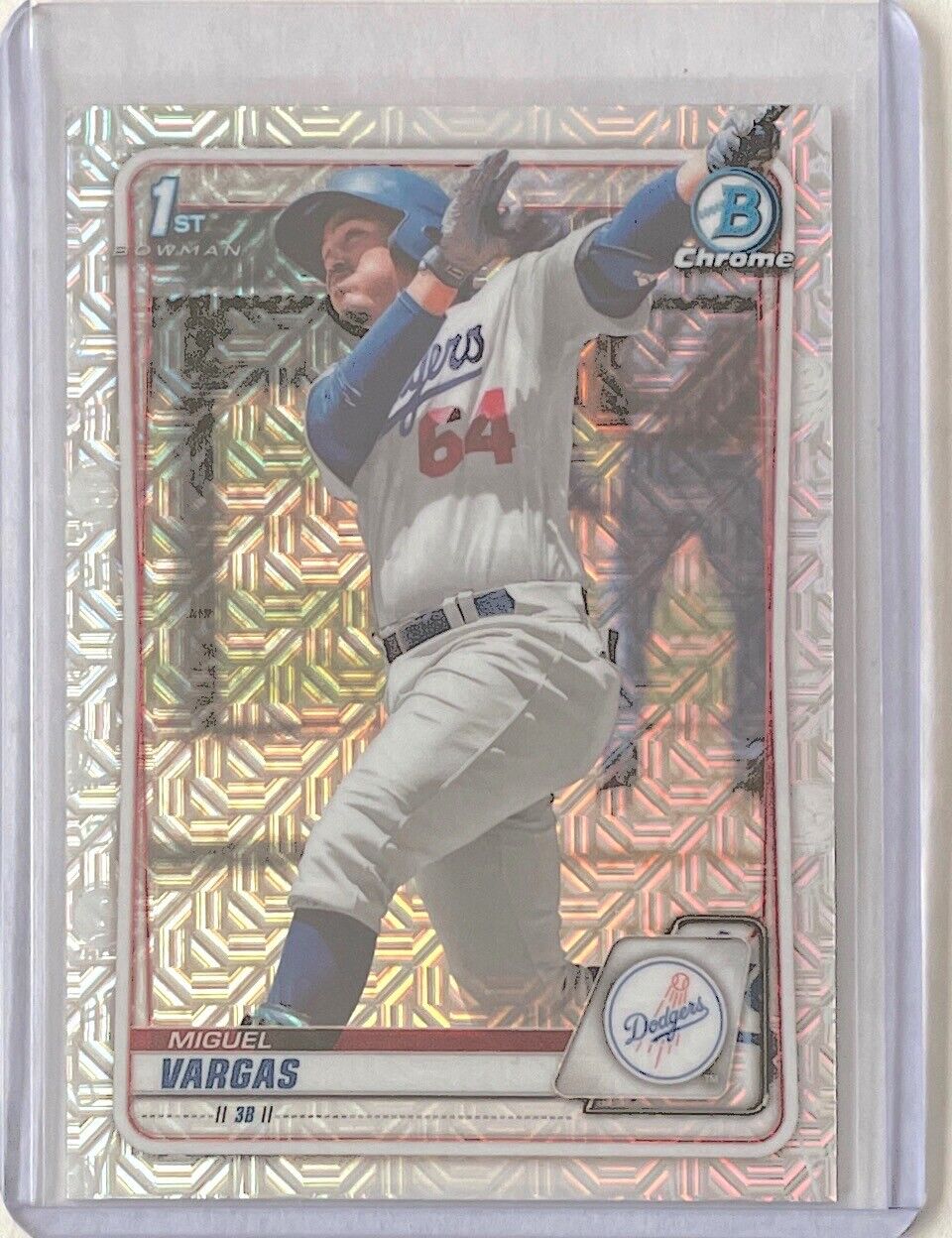 MIGUEL VARGAS 2020 BOWMAN CHROME 1ST PROSPECT MEGA BOX MOJO REFRACTOR #BCP-131
