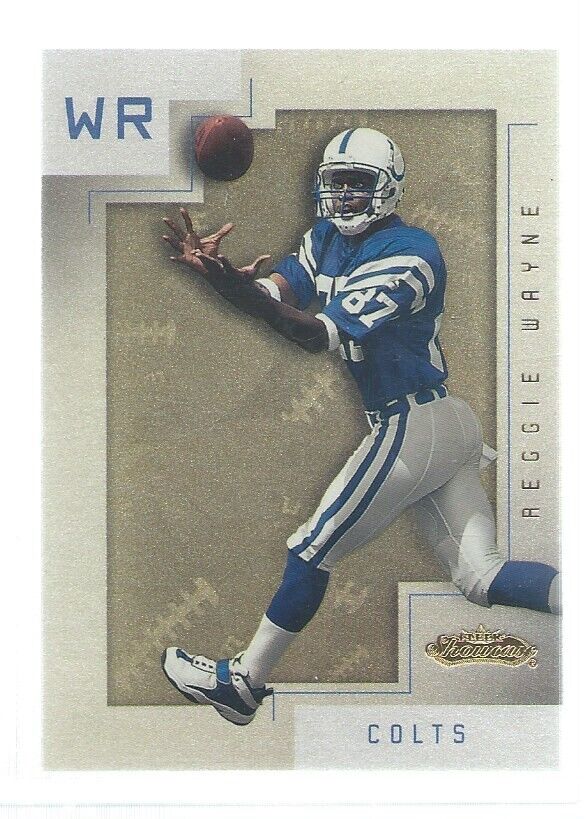 REGGIE WAYNE 2001 FLEER SHOWCASE ROOKIE RC #D /1500