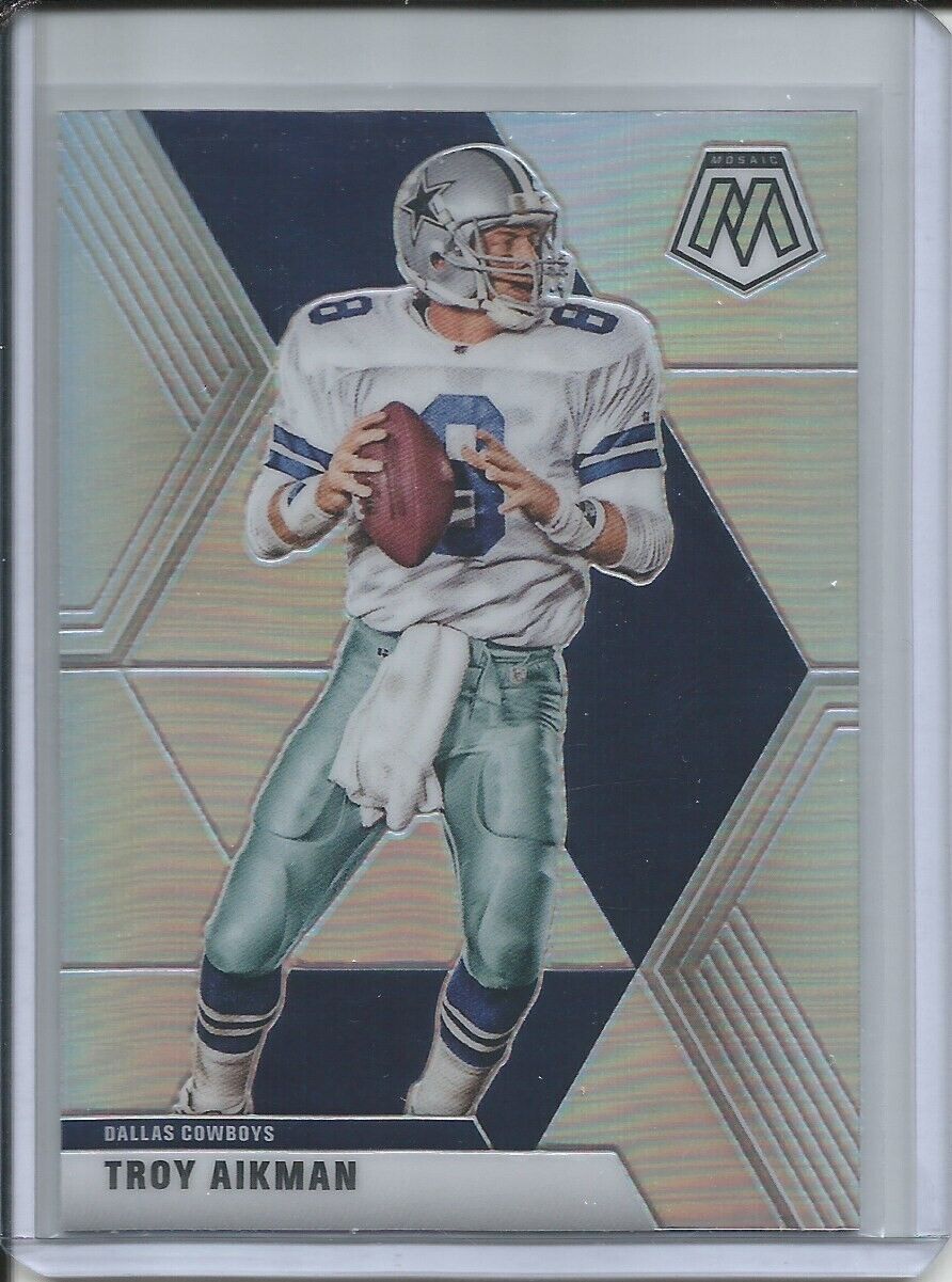 TROY AIKMAN 2019-20 PANINI MOSAIC SILVER PRIZM COWBOYS