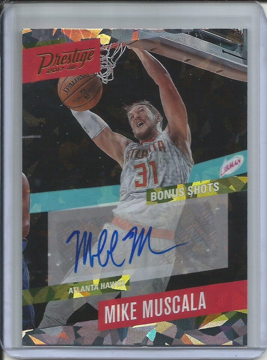 MIKE MUSCALA 2017-18 PANINI PRESTIGE BONUS SHOTS AUTO CRYSTAL