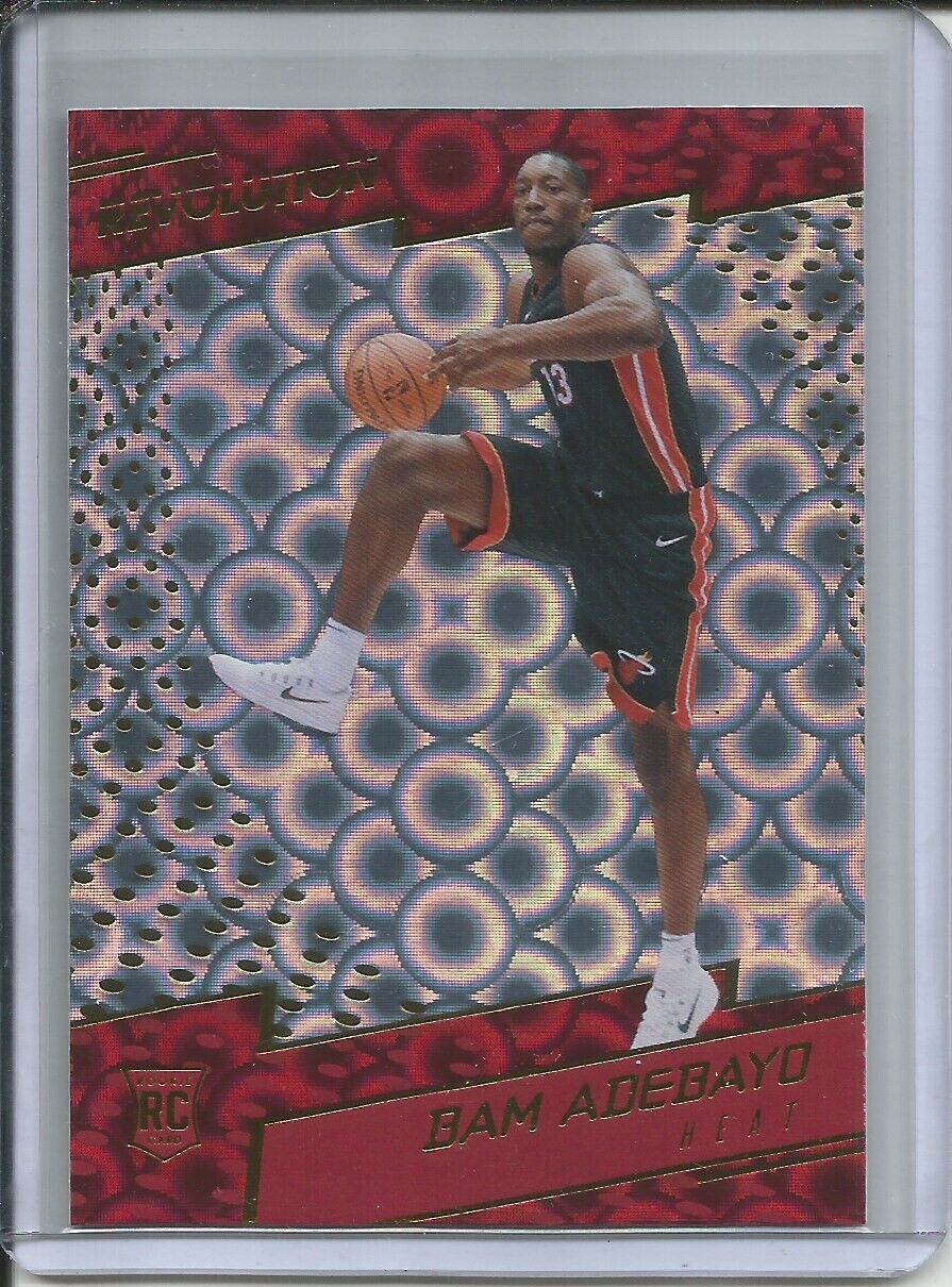 BAM ADEBAYO 2017-18 PANINI REVOLUTION GROOVE ROOKIE RC MIAMI HEAT