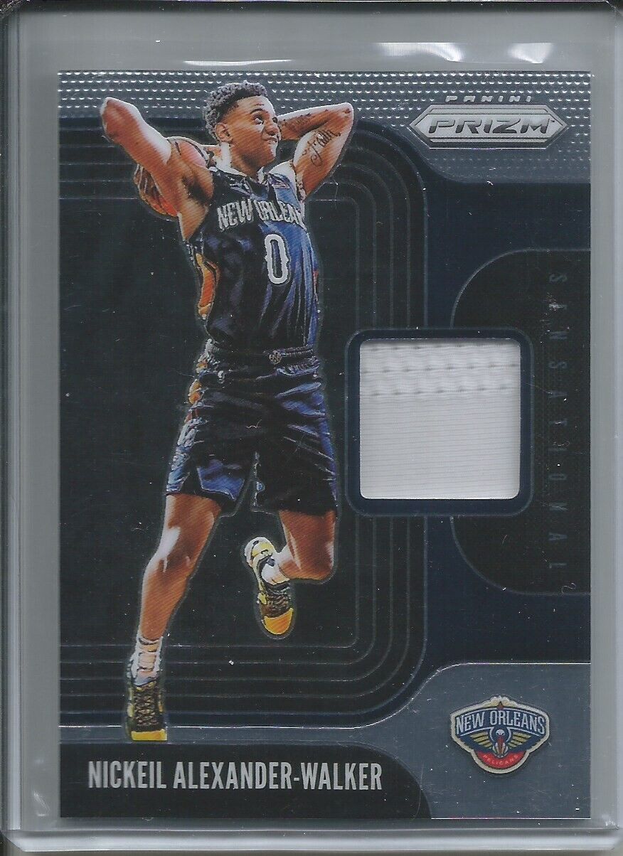 NICKEIL ALEXANDER-WALKER 2019-20 PANINI PRIZM SENSATIONAL SWATCHES JERSEY RC