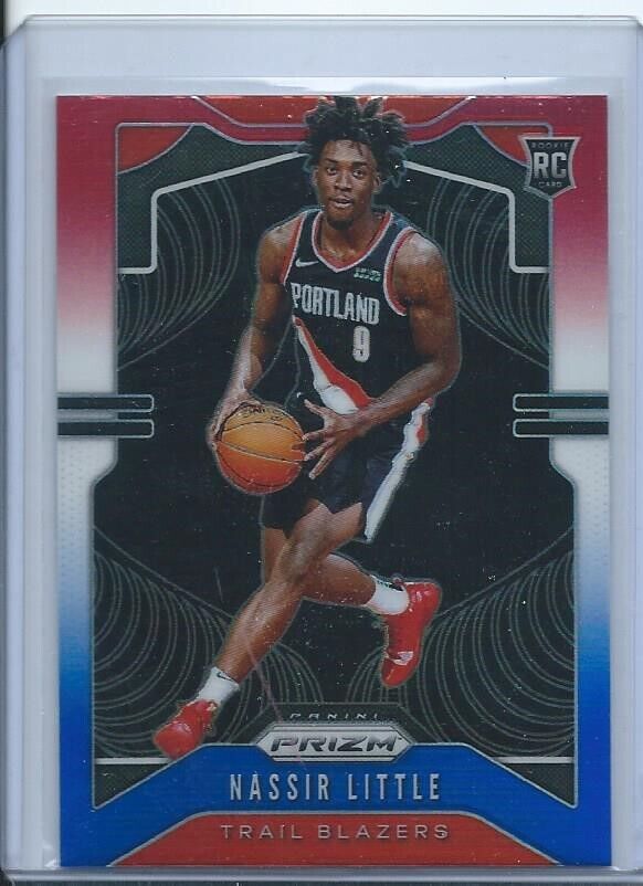 NASSIR LITTLE 2019-20 PANINI PRIZM RED WHITE BLUE PRIZMS RC #269