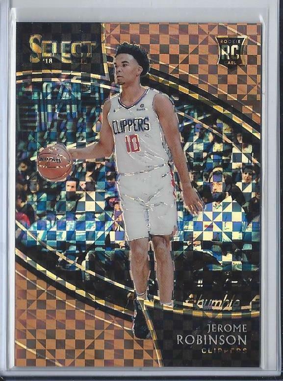 JEROME ROBINSON 2018-19 SELECT COPPER COURTSIDE PRIZM ROOKIE RC #D 17/60