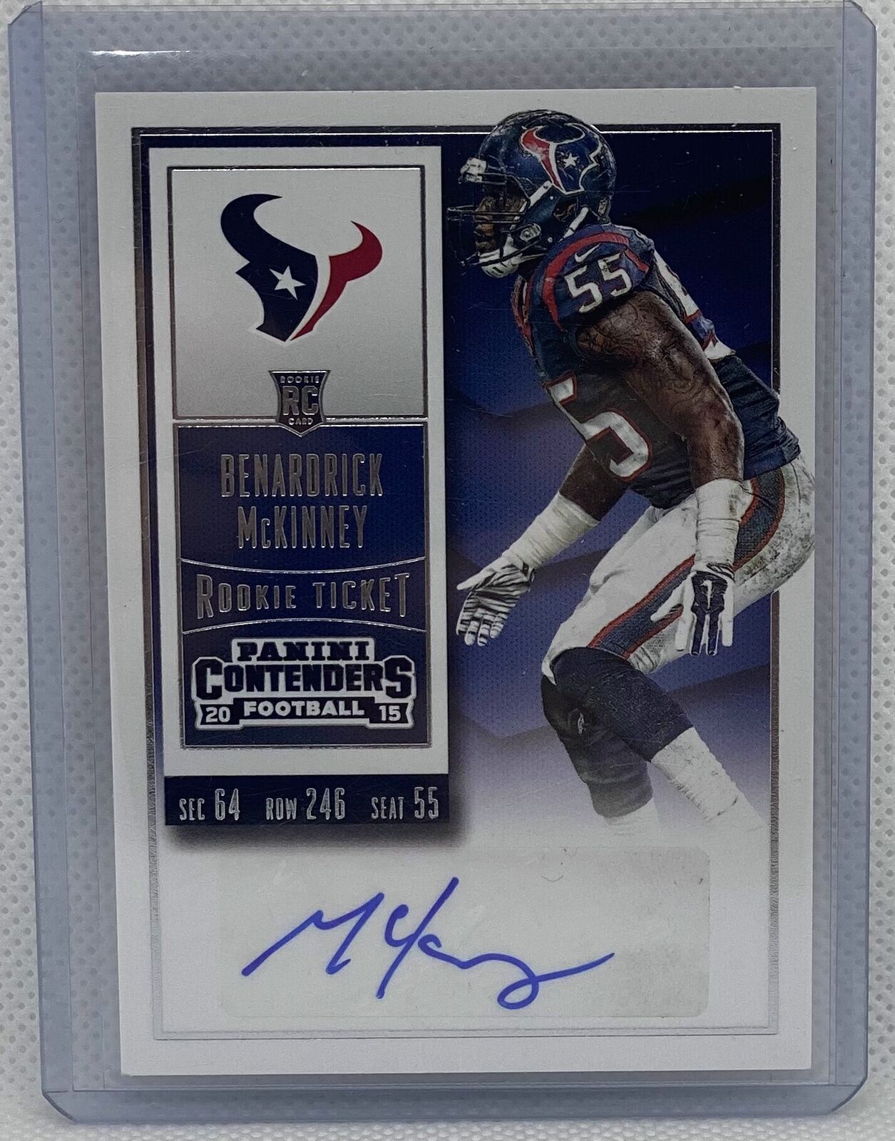 BENARDRICK MCKINNEY 2015 CONTENDERS ROOKIE TICKET SP VARIATION AUTO RC #118