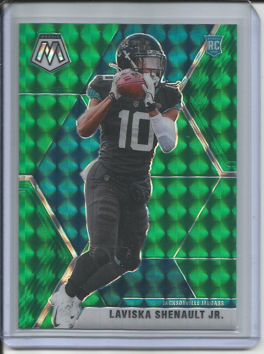 LAVISKA SHENAULT JR 2019-20 PANINI MOSAIC GREEN PRIZM ROOKIE RC JAGUARS