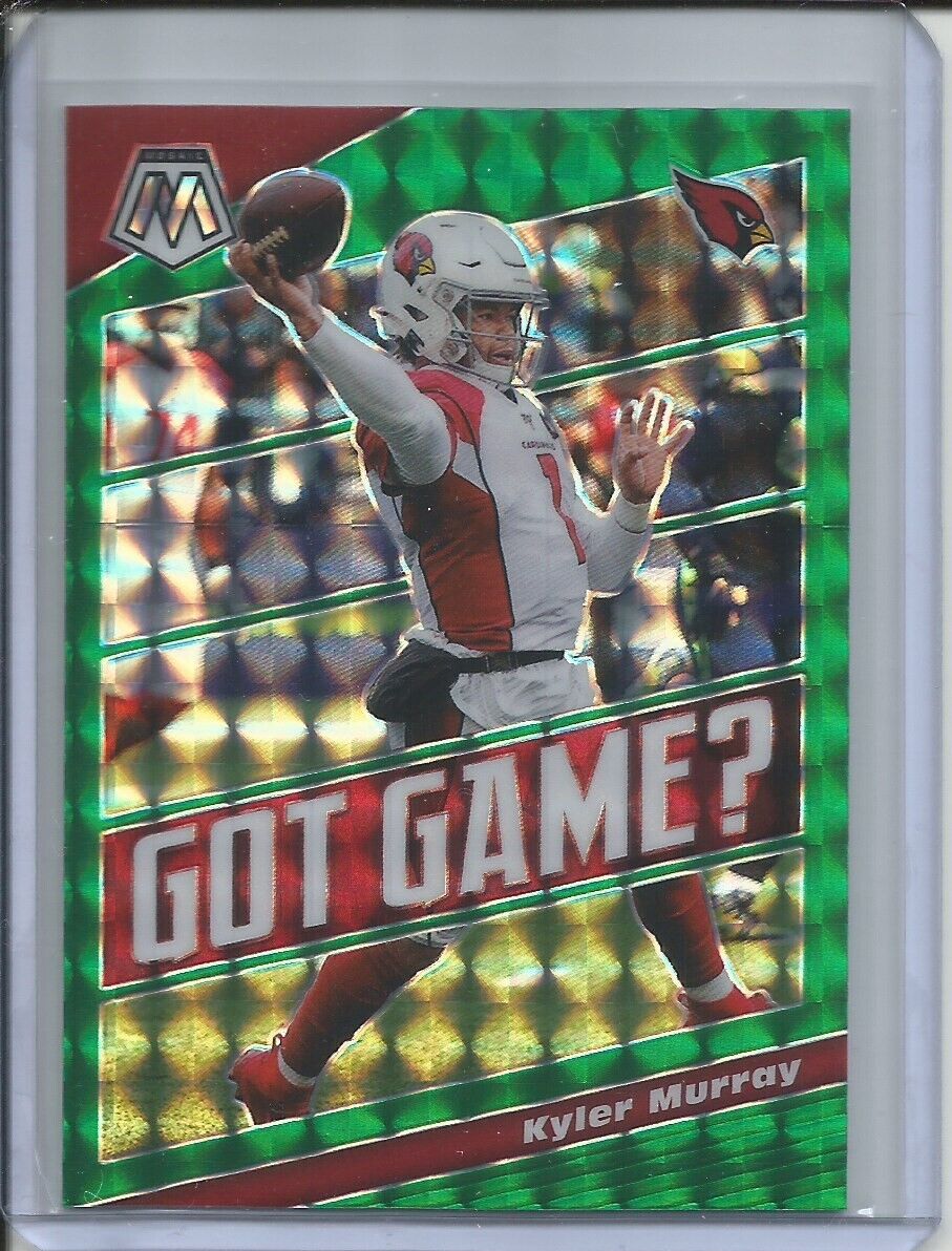 KYLER MURRAY 2019-20 PANINI MOSAIC GOT GAME? GREEN PRIZM CARDINALS