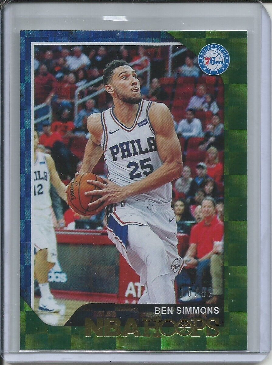 BEN SIMMONS 2018-19 PANINI HOOPS GREEN #D 16/99