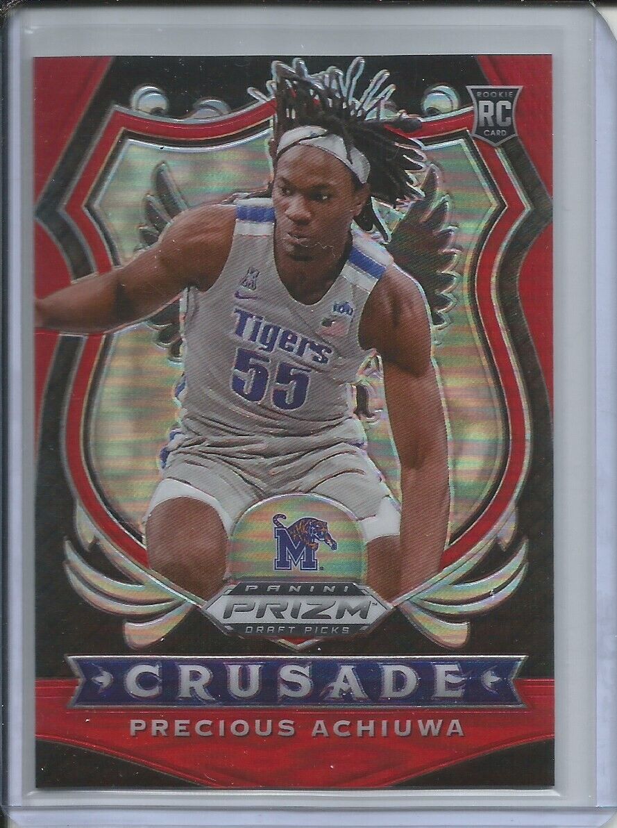 PRECIOUS ACHIUWA 2020 PANINI PRIZM RED CRUSADE #D 11/299 ROOKIE RC MIAMI HEAT