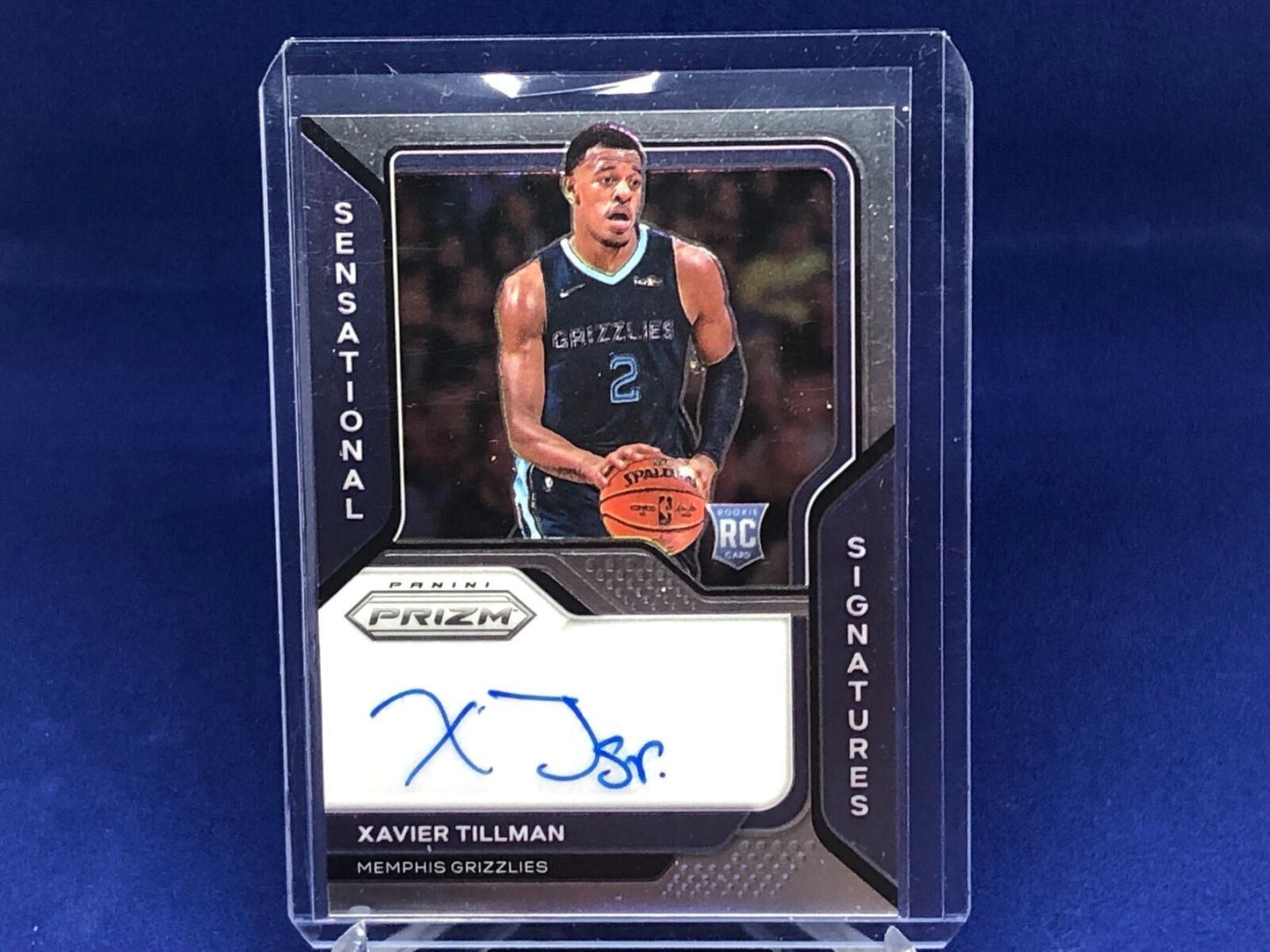 XAVIER TILLMAN 2020-21 PANINI PRIZM SENSATIONAL SIGNATURES AUTO RC