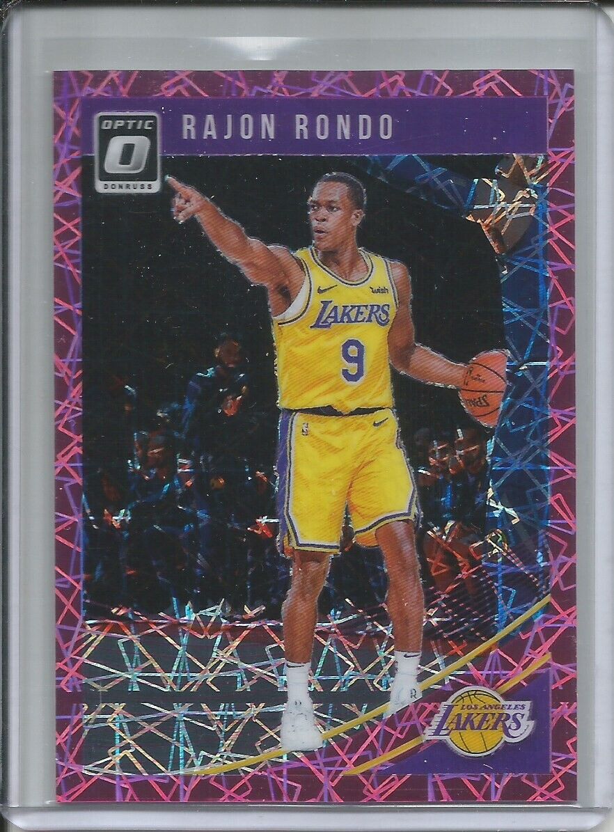 RAJON RONDO 2018-19 PANINI DONRUSS PINK VELOCITY HOLO PRIZM #D 20/79