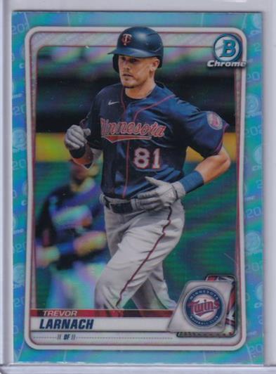 TREVOR LARNACH 2020 BOWMAN CHROME PROSPECT SKY BLUE REFRACTOR BD-102
