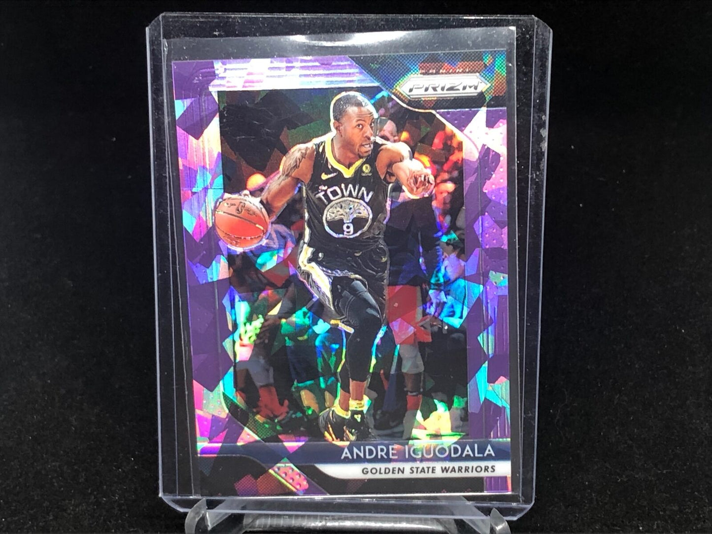 ANDRE IGUODALA 2018-19 PANINI PRIZM PURPLE CRACKED ICE PRIZM #D 62/149