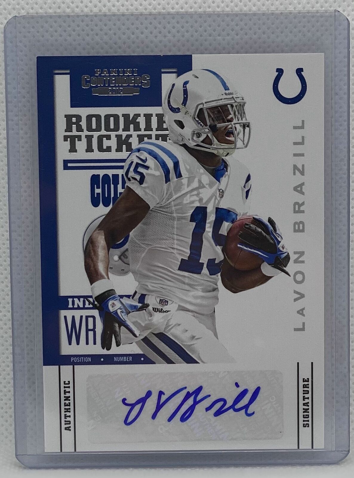 LAVON BRAZILL 2012 PANINI CONTENDERS ROOKIE TICKET AUTO RC #157