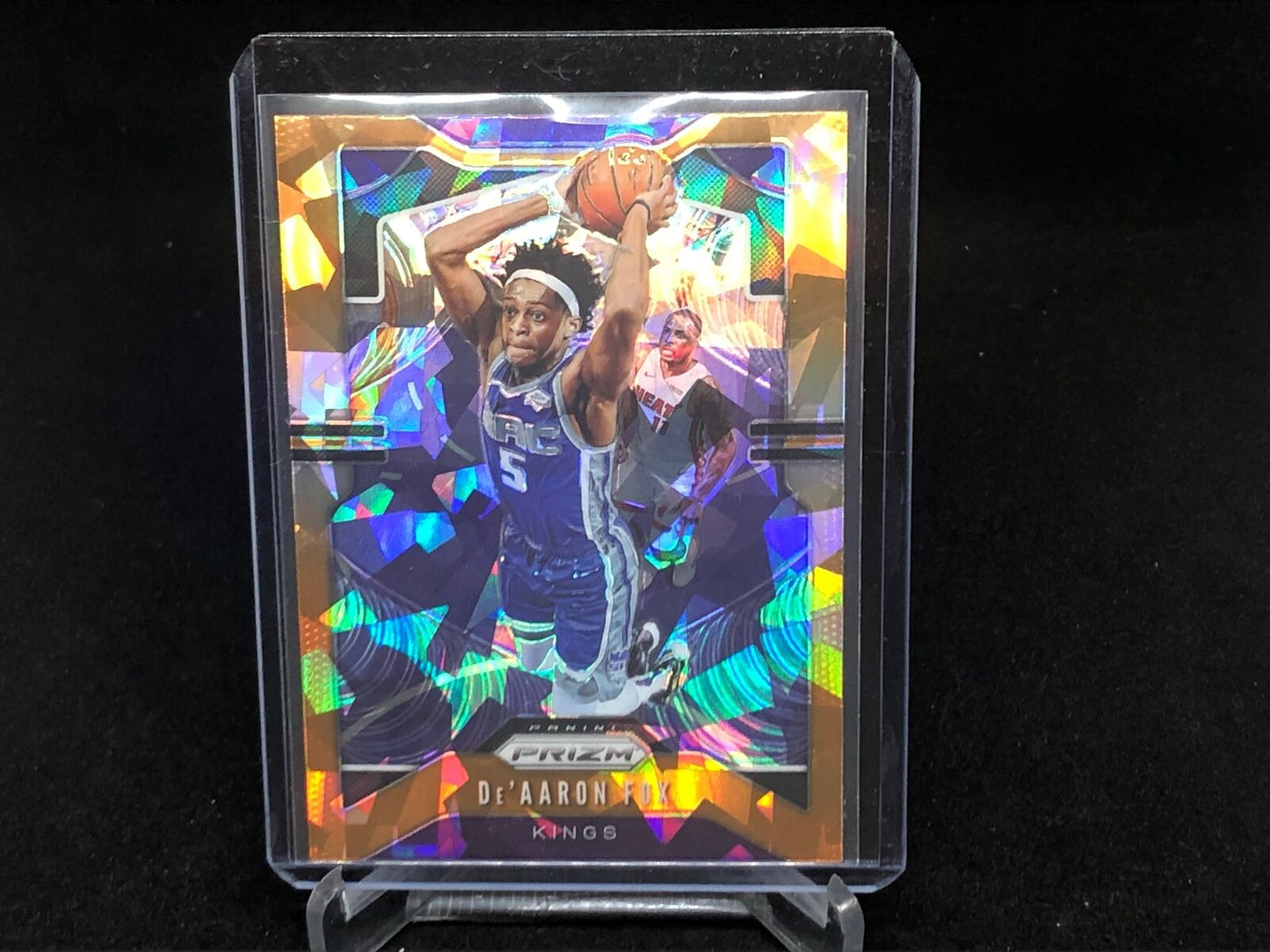 DE'AARON FOX 2019-20 PANINI PRIZM ORANGE CRACKED ICE PRIZM # 120