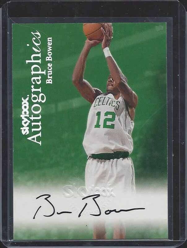 BRUCE BOWEN 1999 SKYBOX AUTOGRAPHICS ON CARD CELTICS AUTO